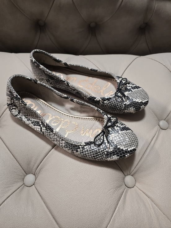 Sam Edelman Shoes - Sam Edelman Felicia Flats Ballerina Ballets Phyton Animal Print Leather 8.5